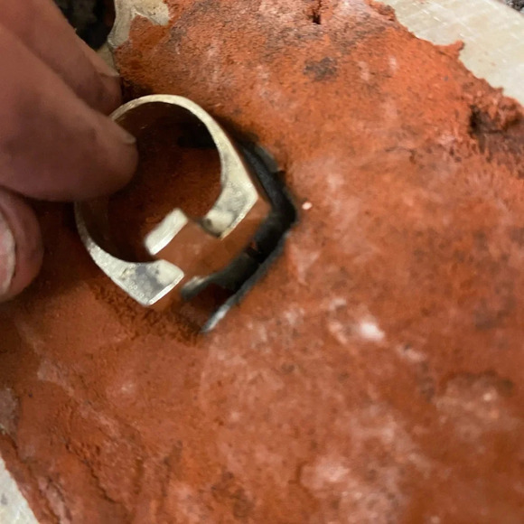 - Sterling silver sand casted cross ring - Picture 10 of 14